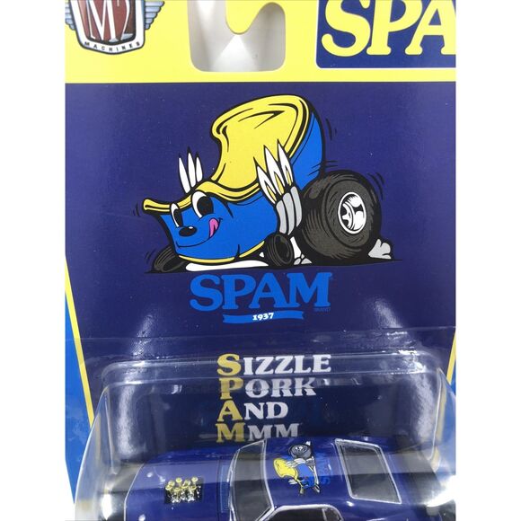 M2 Machines Auto Drivers 1: 64 Scale 1970 Ford Mustang Boss 429 Blue Spam Car - Picture 7 of 16